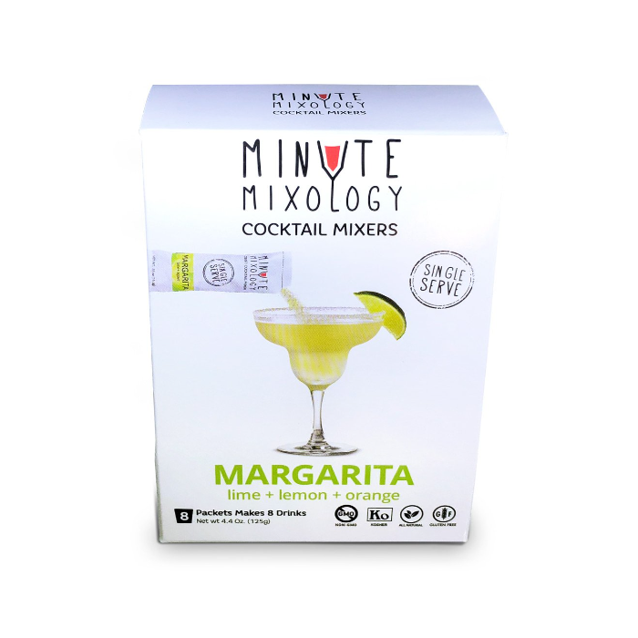 MINUTE MIXOLOGY: Cocktail Mixers Margarita 8 Packets, 4.4 oz