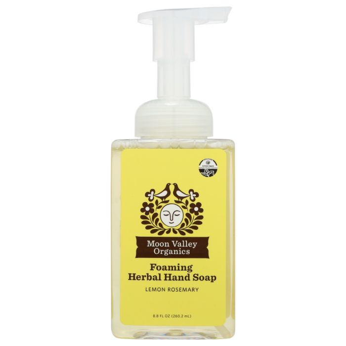 MOON VALLEY ORGANICS: Lemon Rosemary Foaming Herbal Hand Soap, 8.8 fo