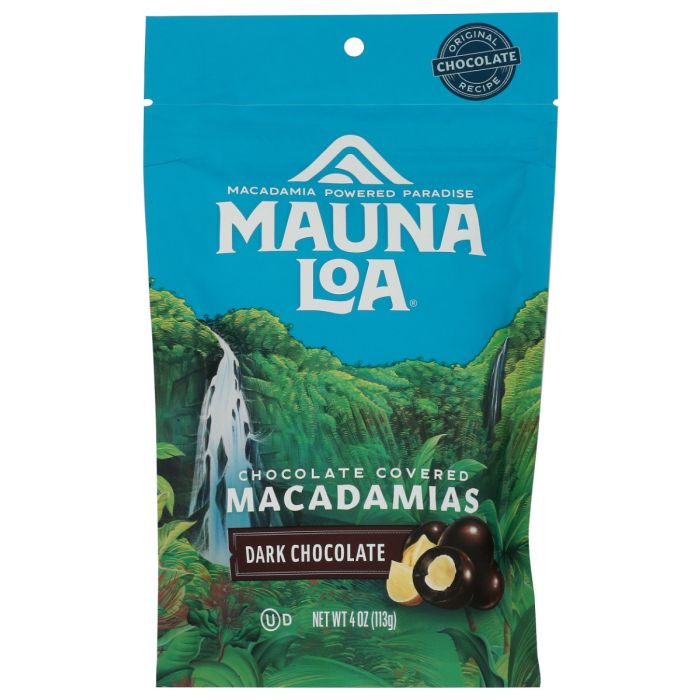 MAUNA LOA: Dark Chocolate Macadamias, 4 oz