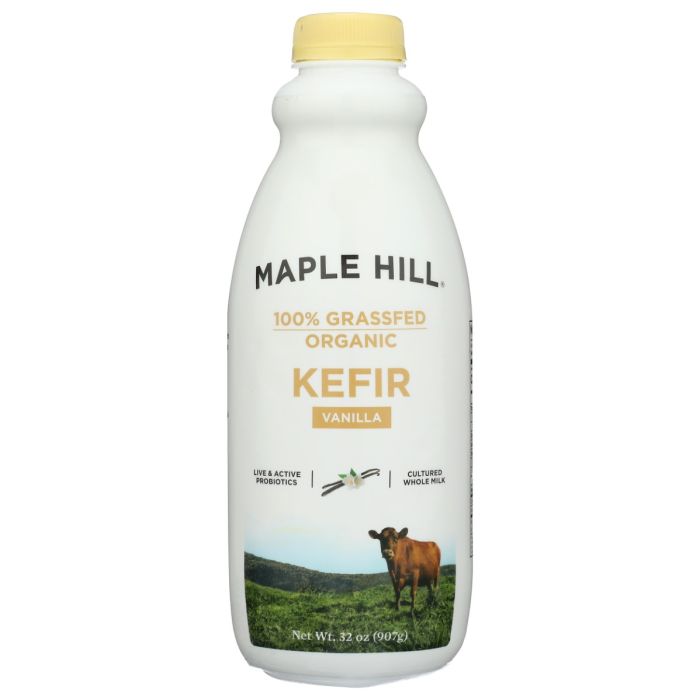 MAPLE HILL CREAMERY: Vanilla Whole Milk Kefir, 32 oz