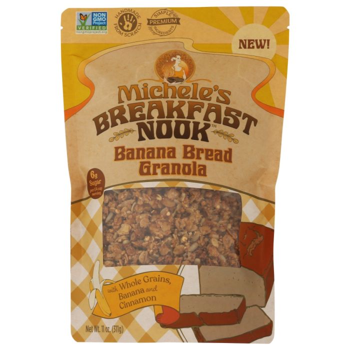 MICHELES GRANOLA: Breakfast Nook Banana Bread Granola, 11 oz