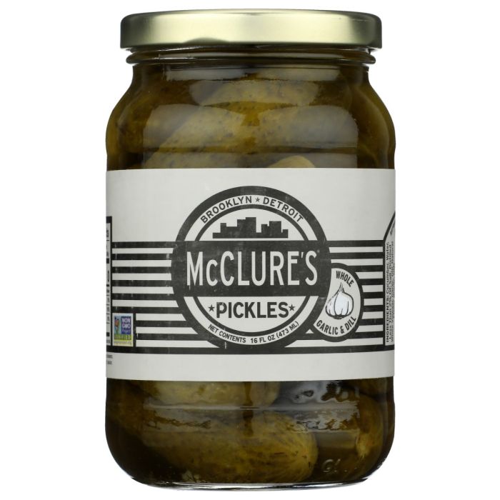 MCCLURES: Garlic Dill Whole Pickles, 16 oz