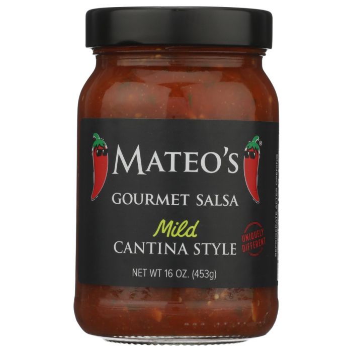 MATEOS GOURMET: Mild Cantina Style Salsa, 16 oz