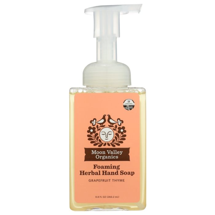 MOON VALLEY ORGANICS: Grapefruit Thyme Foaming Herbal Hand Soap, 8.8 fo