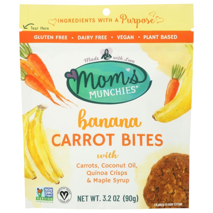 MOMS MUNCHIES: Banana Carrot Bites, 3.2 oz