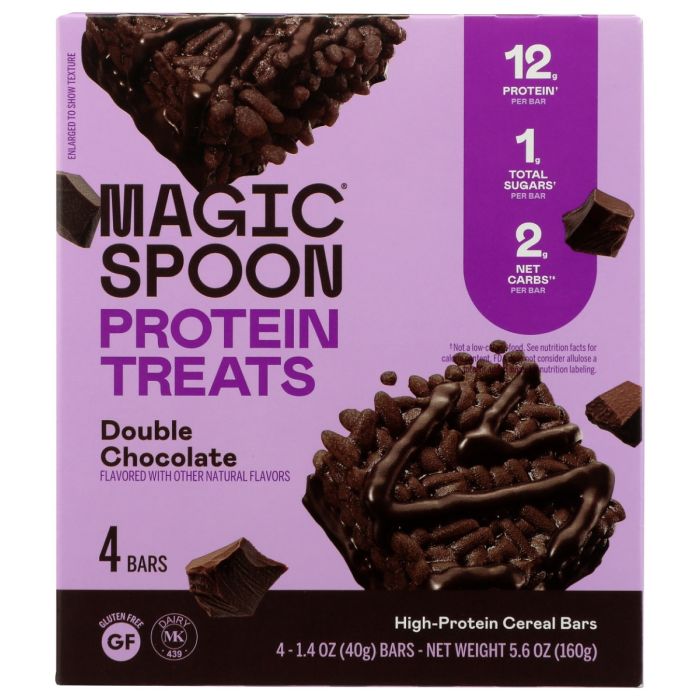MAGIC SPOON: Double Chocolate Protein Treats 4 Count, 5.6 oz