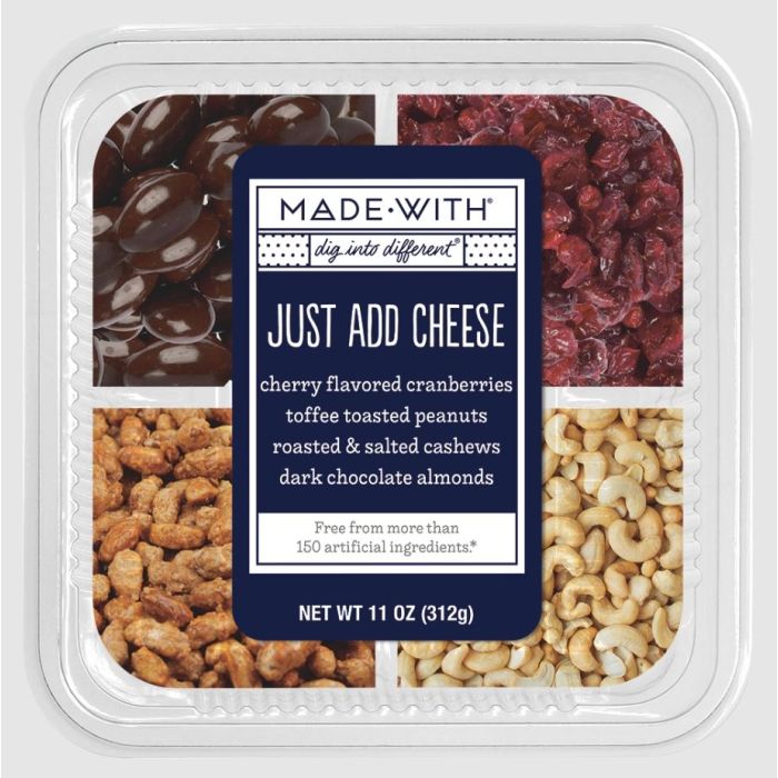 MADE WITH: Just Add Cheese Fruit and Nut Snack, 11 oz