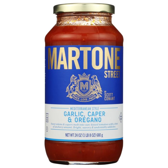 MARTONE STREET: Mediterranean Style Sauce, 24 oz