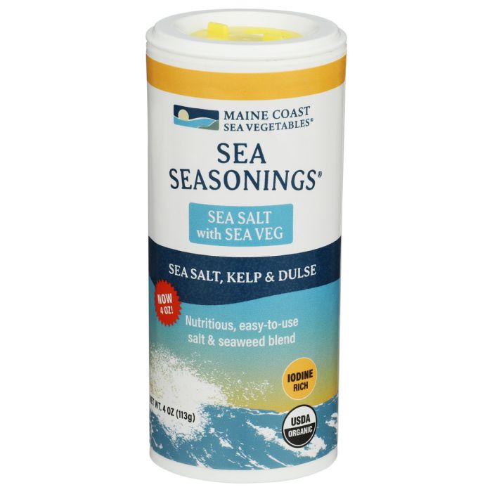 MAINE COAST: Sea Salt with Sea Veg Seasoning, 4 oz