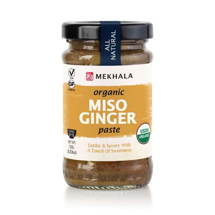 MEKHALA: Organic Miso Ginger Paste, 3.53 oz