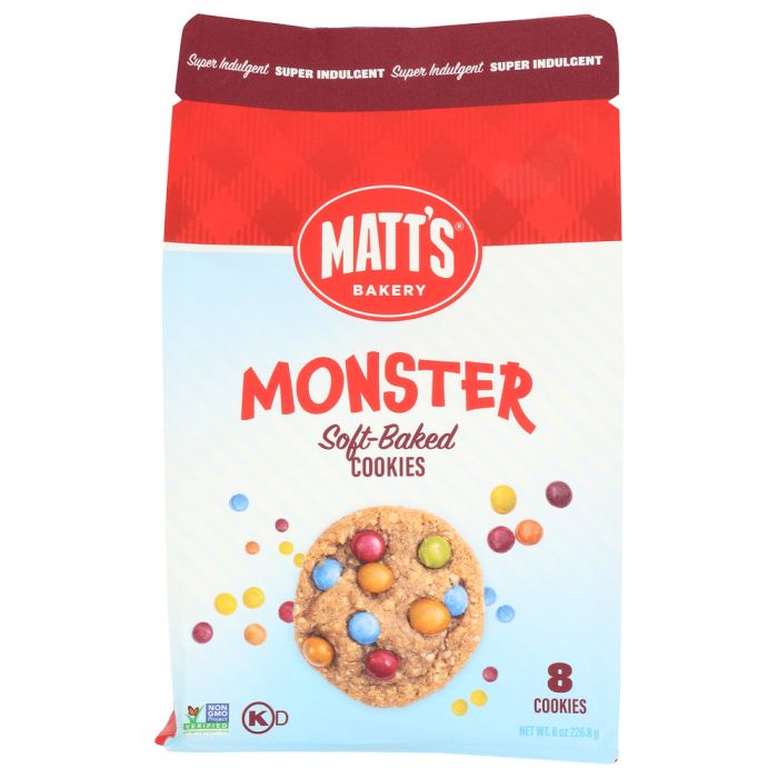 MATTS COOKIES: Monster Soft Baked Cookies, 8 oz