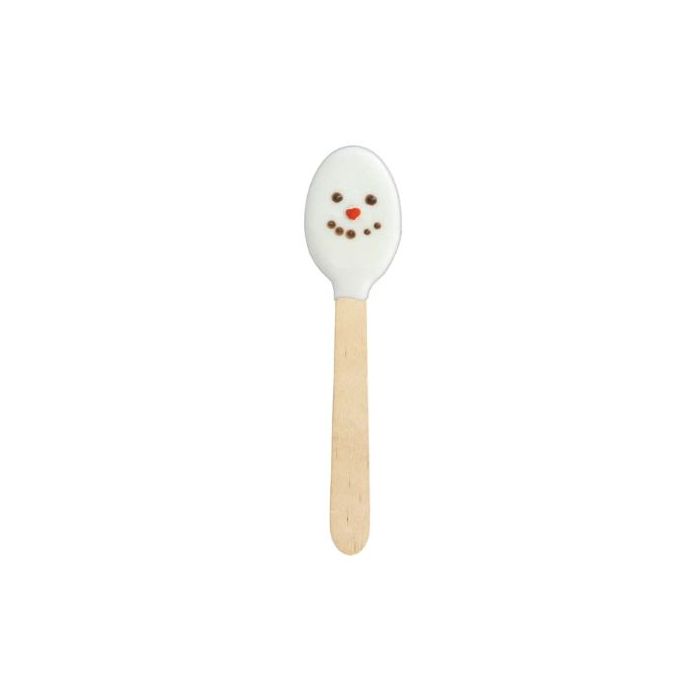 MELVILLE: Snowman Face White Chocolatey Spoons, 0.3 oz