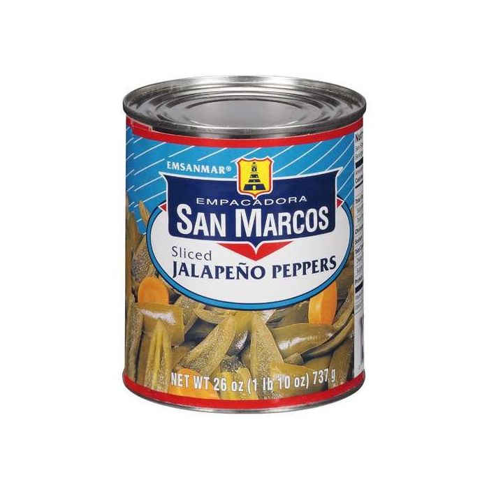 SAN MARCOS: Sliced Jalapeno Peppers, 26 oz