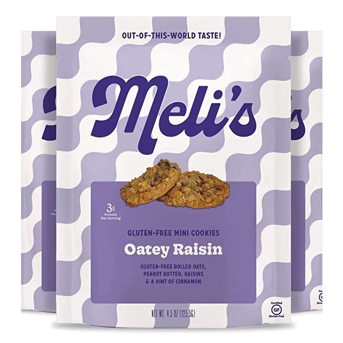 MELIS COOKIES: Oatey Raisin Mini Cookies, 4.5 oz