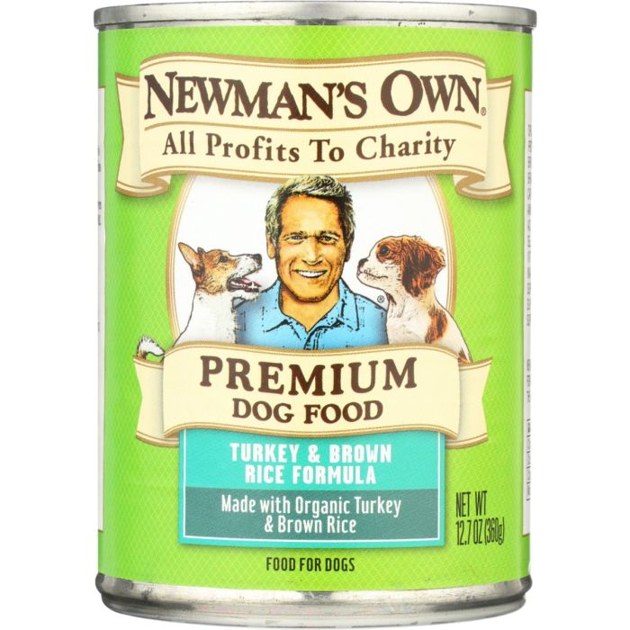NEWMANS OWN: Premium Dog Food Turkey and Brown Rice Formula, 12.7 oz
