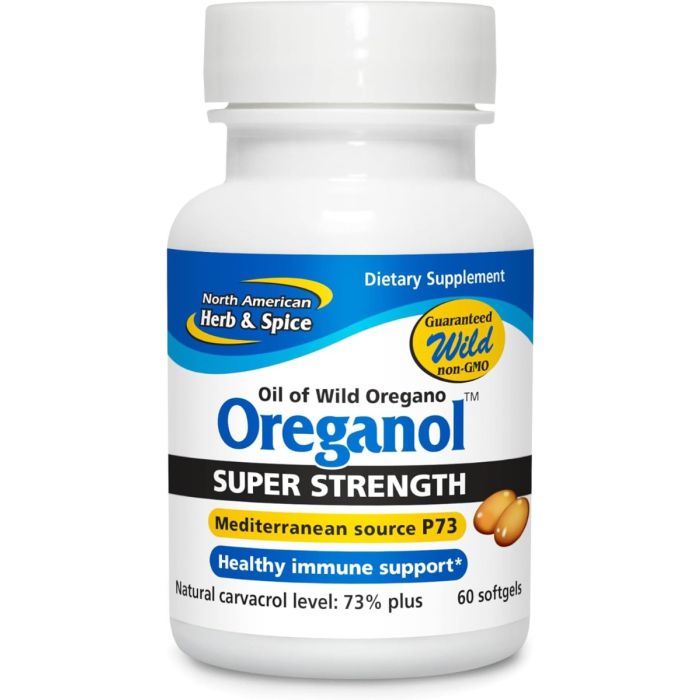 NORTH AMERICAN HERB: Oreganol P73 Super Strength, 60 sg