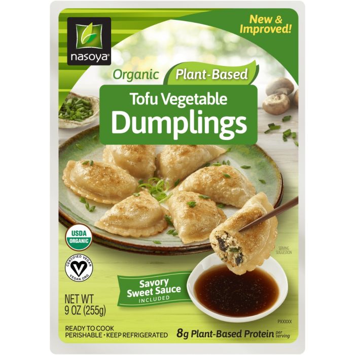 NASOYA: Organic Tofu Vegetable Dumplings, 9 oz