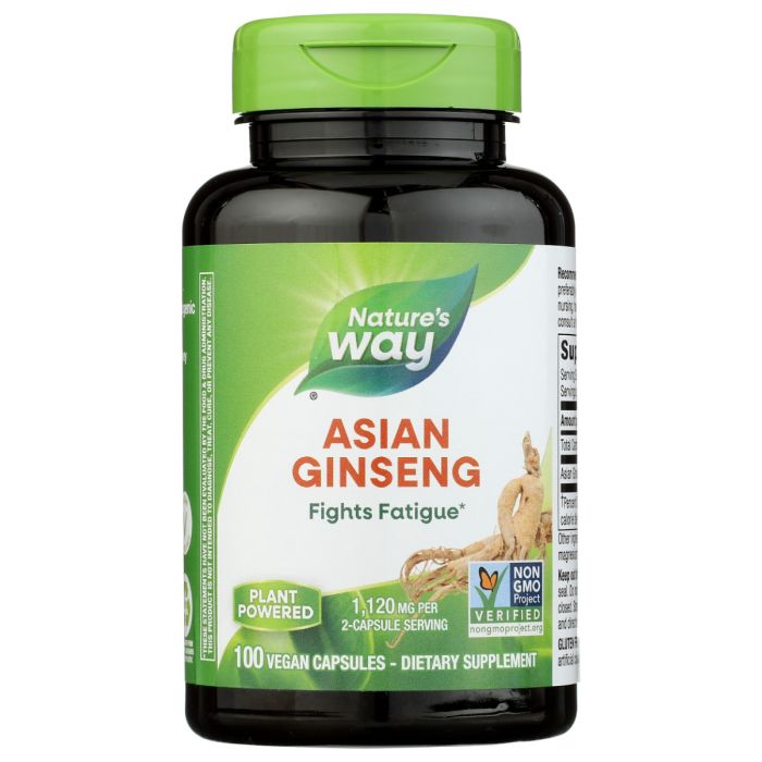 NATURES WAY: Asian Ginseng, 100 vc