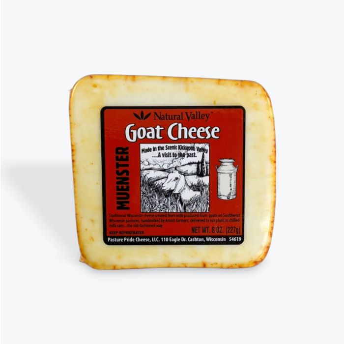 NATURAL VALLEY: Muenster Goat Cheese, 8 oz
