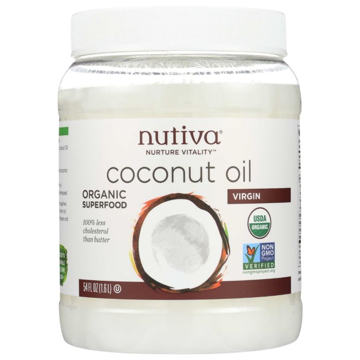 NUTIVA: Organic Virgin Coconut Oil, 54 oz