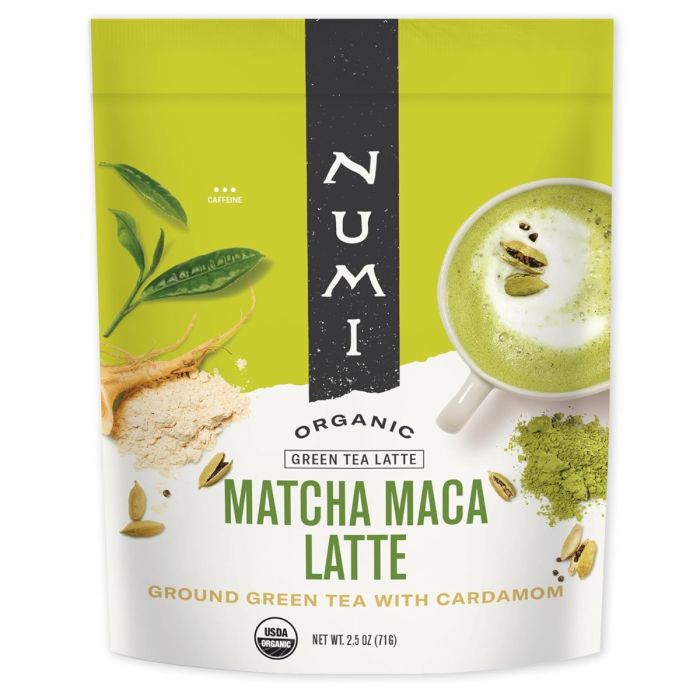 NUMI TEAS: Matcha Maca Latte Tea Powder, 2.5 oz