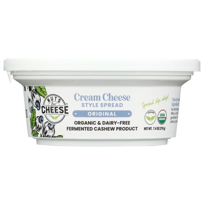 NUTS FOR CHEESE: Original Cream Cheese Style Spread, 7.4 oz