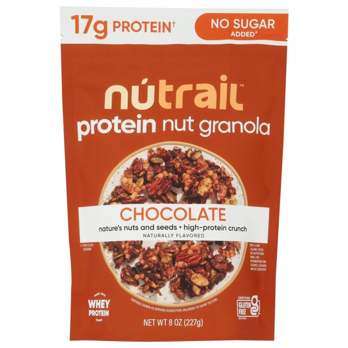 NUTRAIL: Chocolate Protein Nut Granola, 8 oz