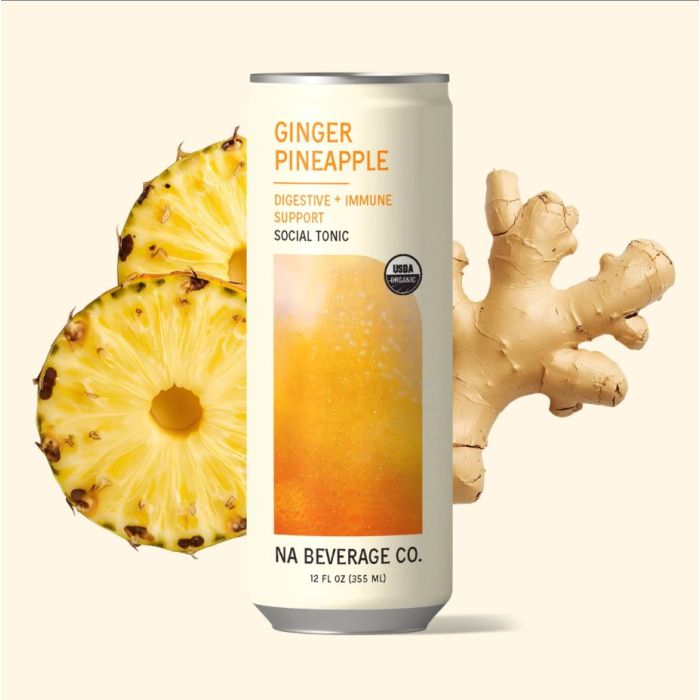 NA BEVERAGE CO: Ginger Pineapple Social Tonic, 12 fo