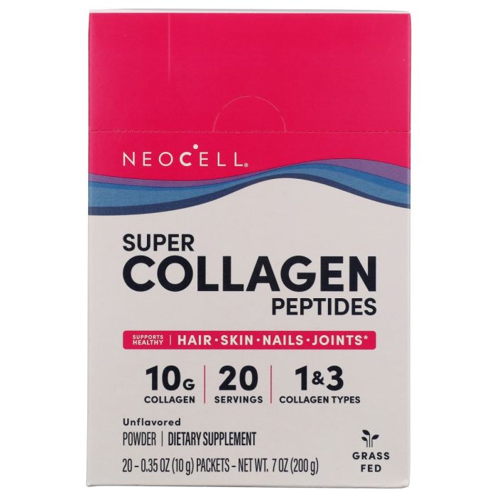 NEOCELL: Super Collagen Peptides Powder 20 Count, 7 oz