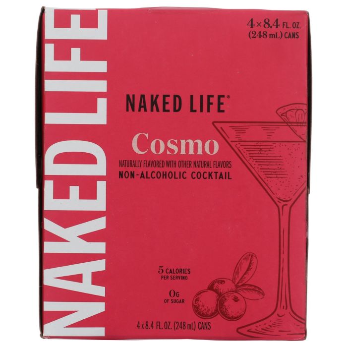 NAKED LIFE: Cosmo Cocktail 4 Count, 33.6 fo