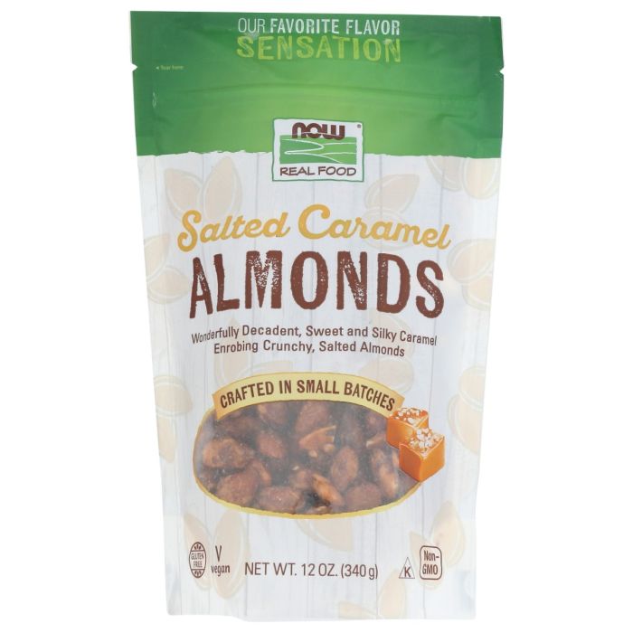 NOW: Salted Caramel Almonds, 12 oz