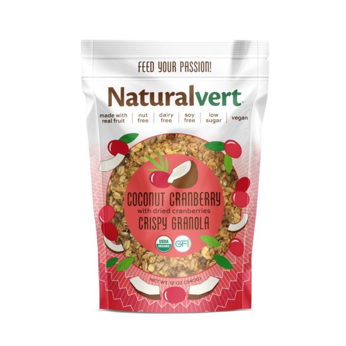 NATURALVERT: Coconut Cranberry Crispy Granola, 12 oz