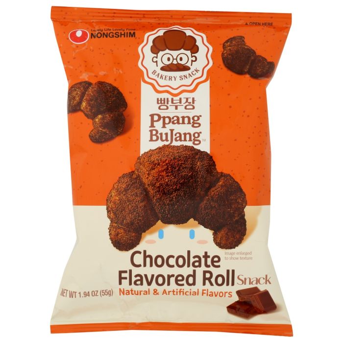 NONGSHIM: Ppang BuJang Chocolate Flavored Roll, 1.94 oz