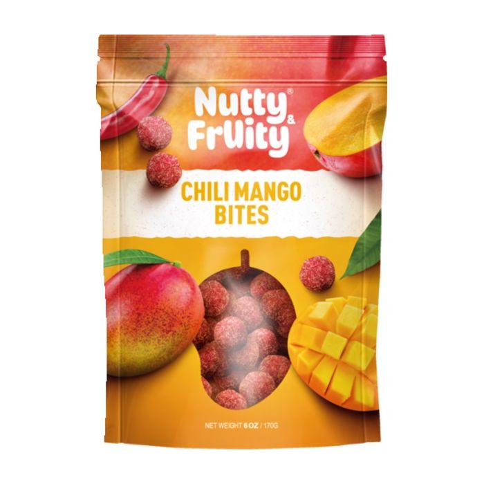 NUTTY AND FRUITY: Chili Mango Bites, 6 oz