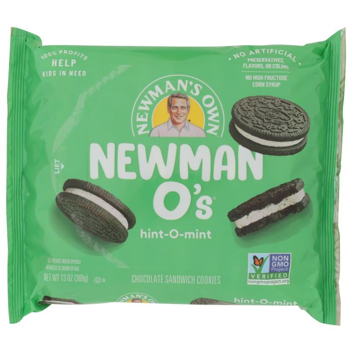 NEWMANS OWN: Hint O Mint Cookies, 13 oz