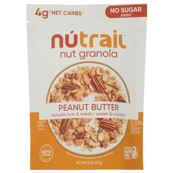 NUTRAIL: Peanut Butter Nut Granola, 8 oz