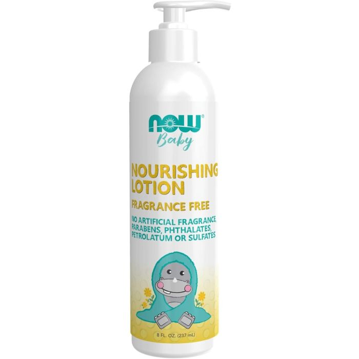 NOW: Nourishing Baby Lotion Fragrance Free, 8 fo