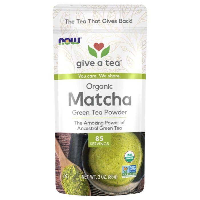 NOW: Organic Matcha Green Tea Powder, 3 oz