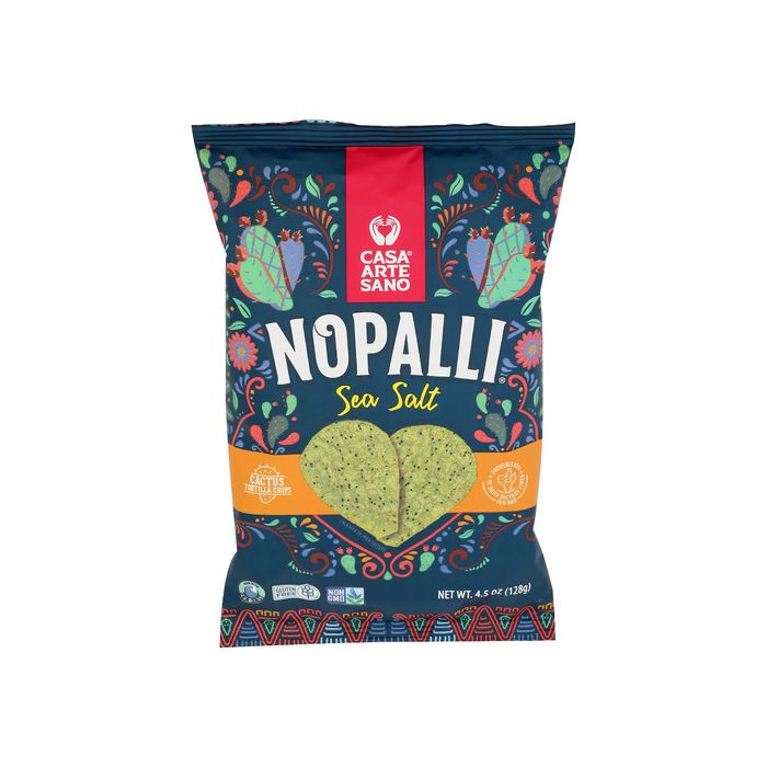 NOPALLI: Sea Salt Cactus Tortilla Chips, 4.5 oz