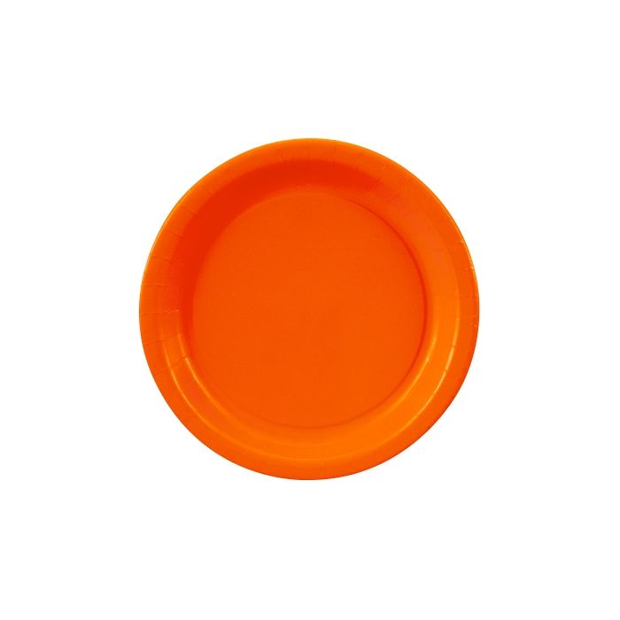 CREATIVE CONVERTING: Sunkissed Orange Dessert Plate, 24 ea