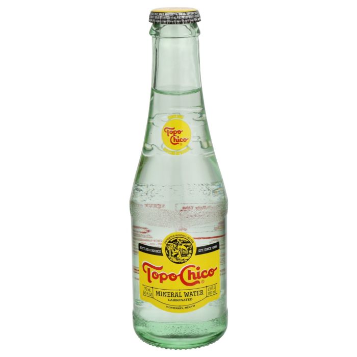 TOPO CHICO: Sparkling Mineral Water 20 pack Original Glass, 130 fo