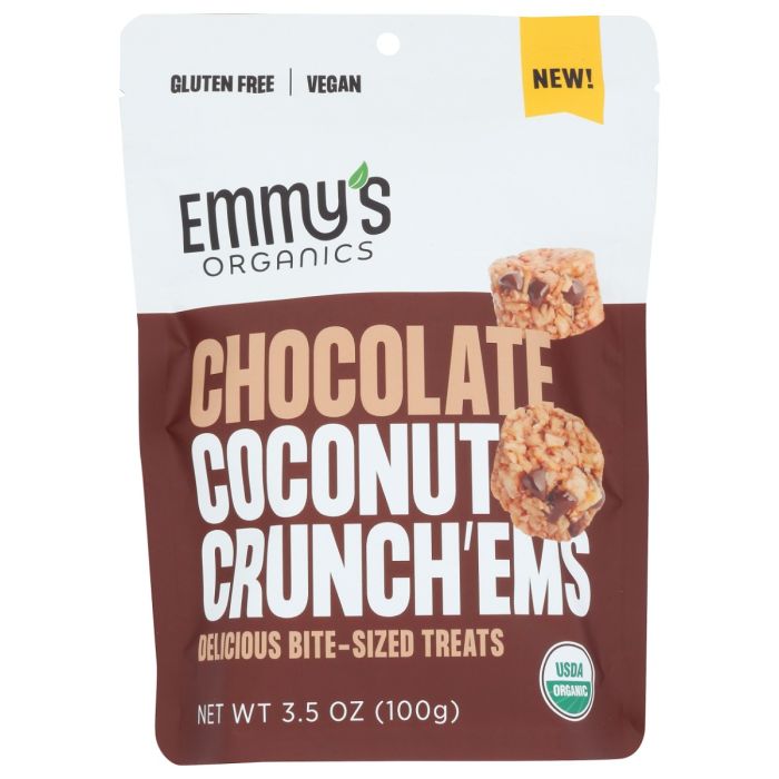 EMMYS ORGANICS: Chocolate Coconut CrunchEms, 3.5 oz