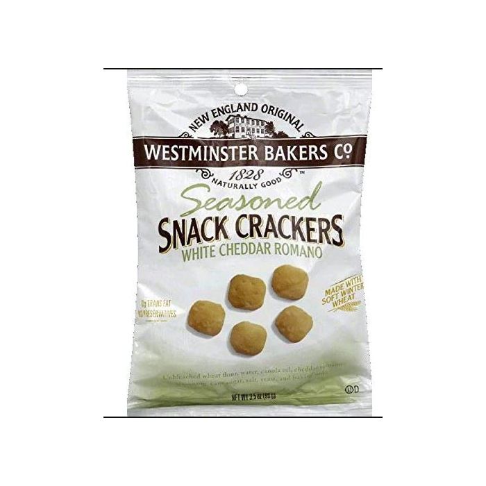 OLDE CAPE COD: Seasoned Snack Crackers White Cheddar Romano, 3.5 oz
