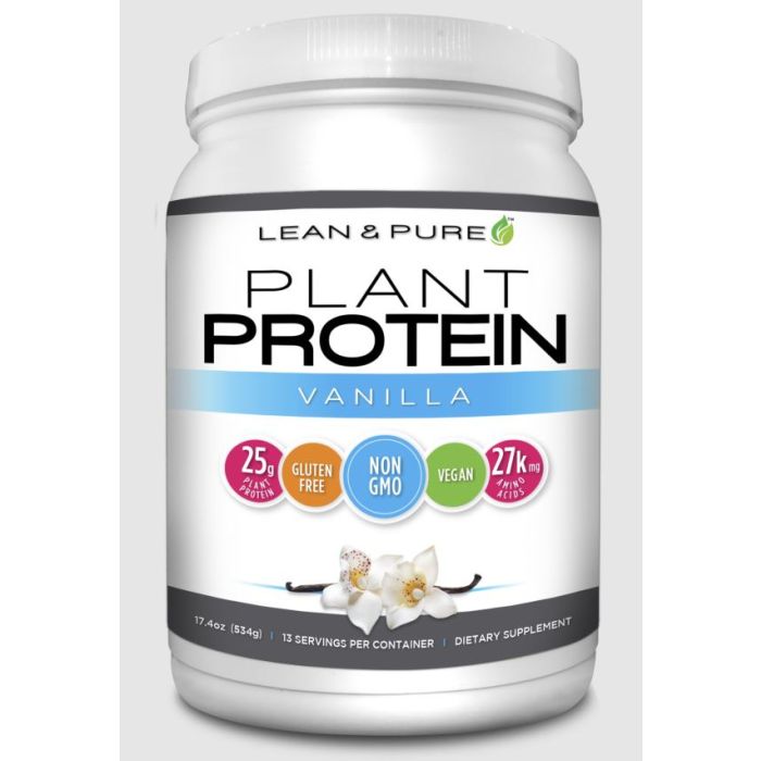 OLYMPIAN LABS: Lean and Pure Plant Protein Vanilla, 534 gm