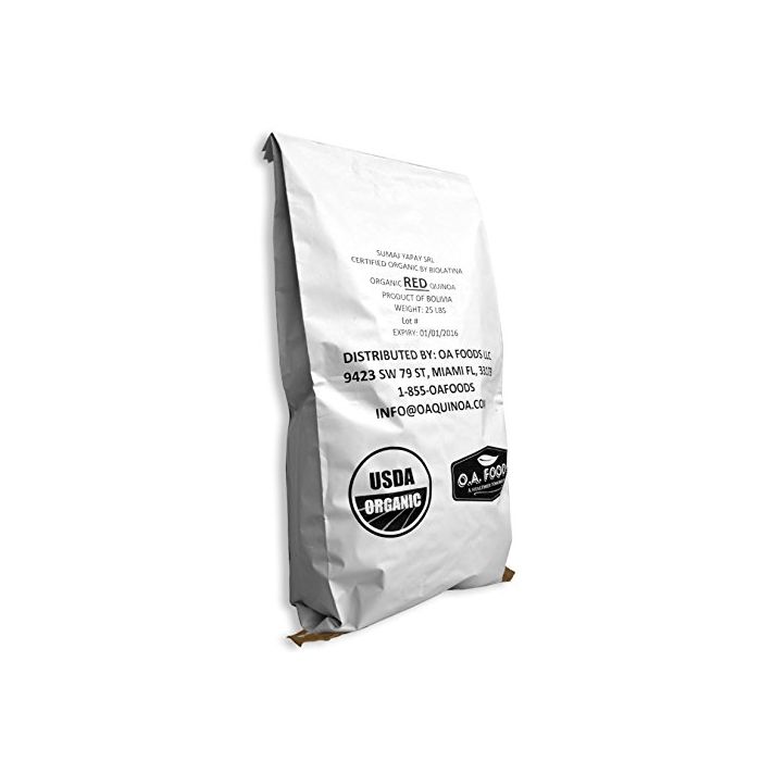 OA FOODS: Organic Red Royal Quinoa, 25 lb