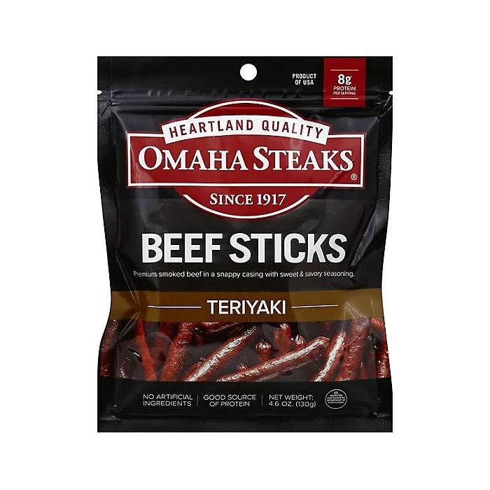 OMAHA STEAKS: Teriyaki Beef Sticks, 4.6 oz