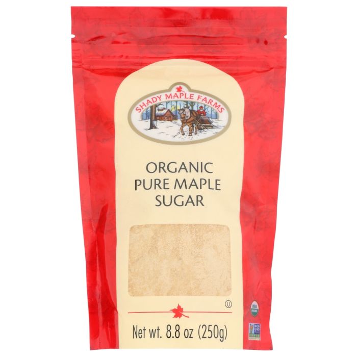 SHADY MAPLE FARM: Organic Pure Maple Sugar, 8.8 oz