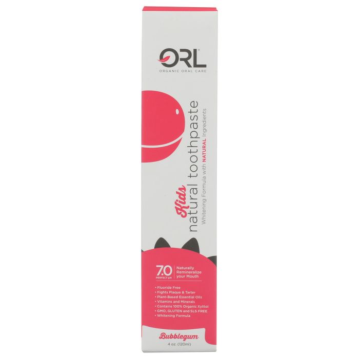 ORL: Kids Bubblegum Toothpaste, 4 oz 