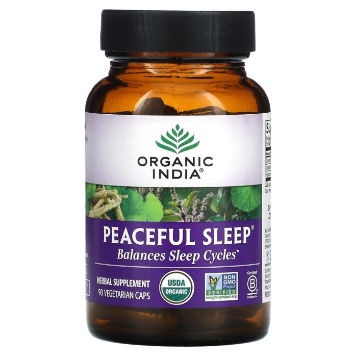 ORGANIC INDIA: Peaceful Sleep, 90 vc