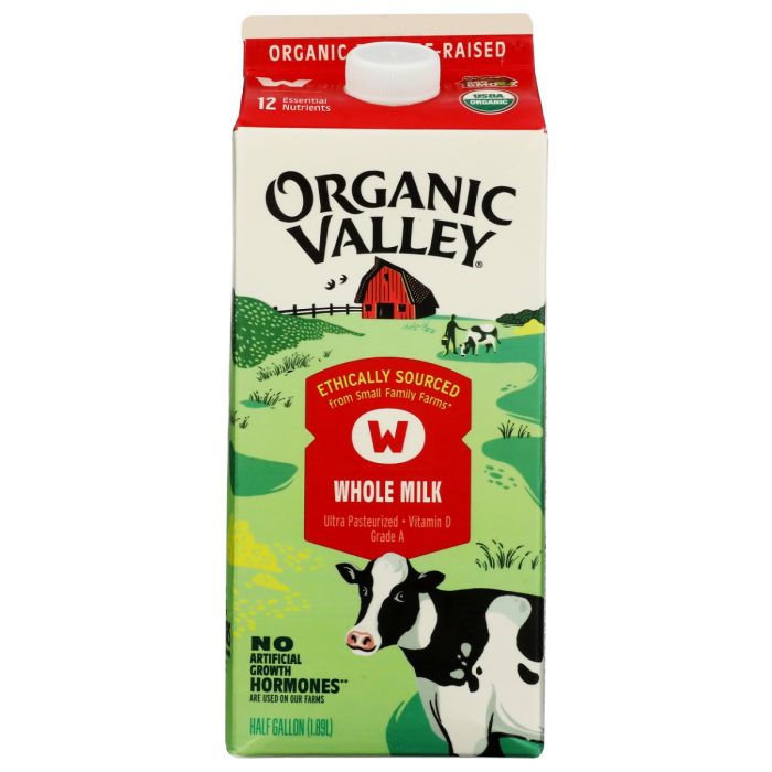 ORGANIC VALLEY: Whole Milk, 64 oz